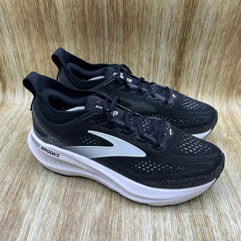 Brooks Glycerin GTS 23 Women's Size 9.5 D Black‎ White Running Shoes 1204921D090